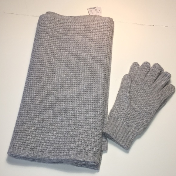 Lands' End Accessories Lands End Cashmere Scarf And Gloves Set Nwt